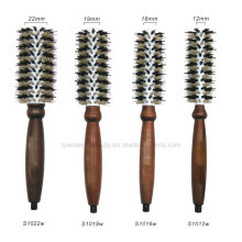 Ceramic Barrel Hair Brush with Boar Bristles